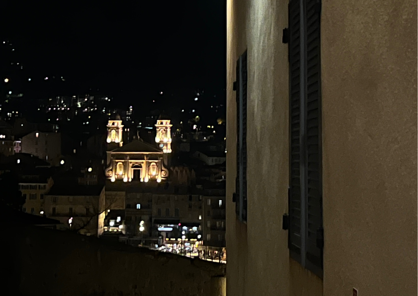 bastia vue eglise st jean baptise